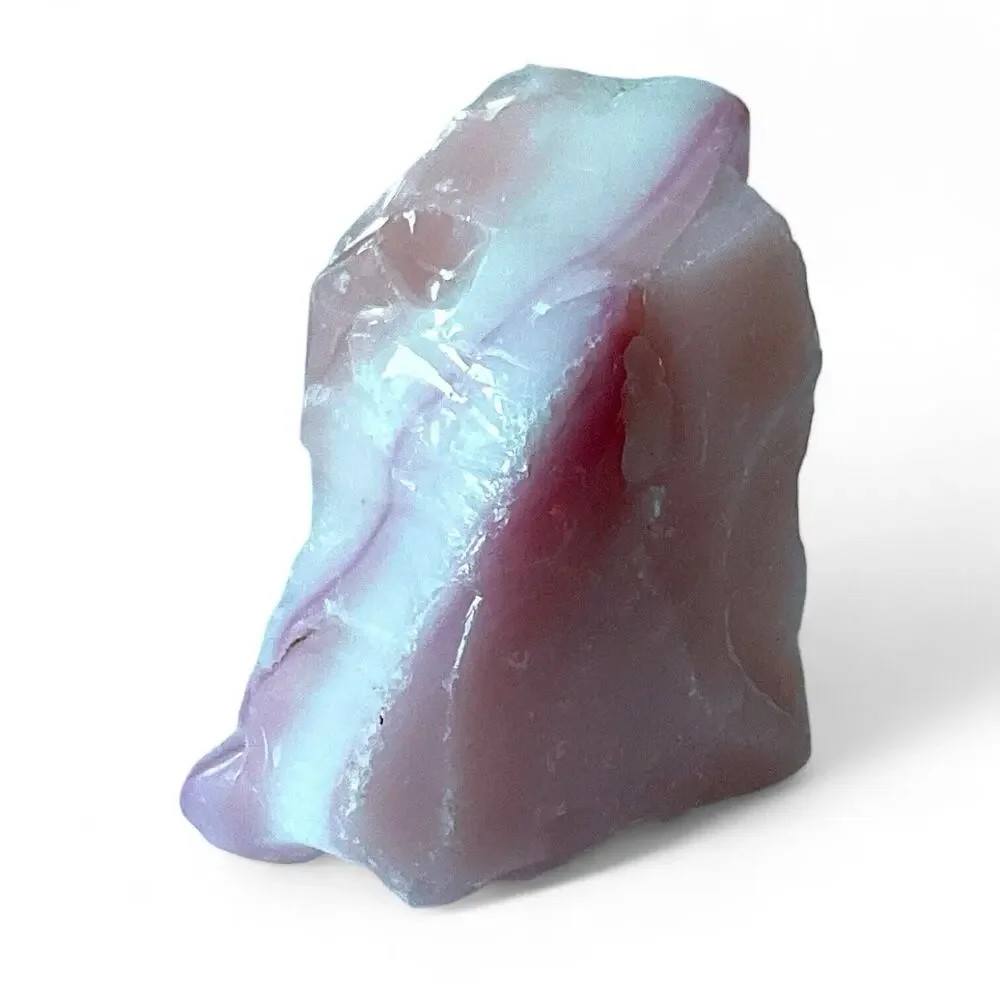 Pink Layered Art Glass Multitone Cullet Glowing‎ Manganese Slag Glass #4GL109